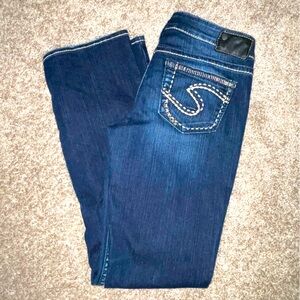 Silver Aiko bootcut jeans. 29.